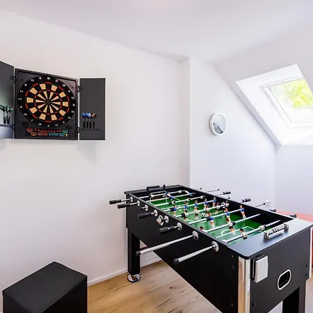 Сasa de vacaciones Bimmelbahn- Familienferienhaus 100 M Am Dampflokbahnhof Sauna Trampolin Spielezimmer Olbersdorf