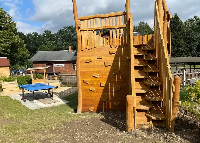 Bimmelbahn- Familienferienhaus 100 M Am Dampflokbahnhof Sauna Trampolin Spielezimmer *